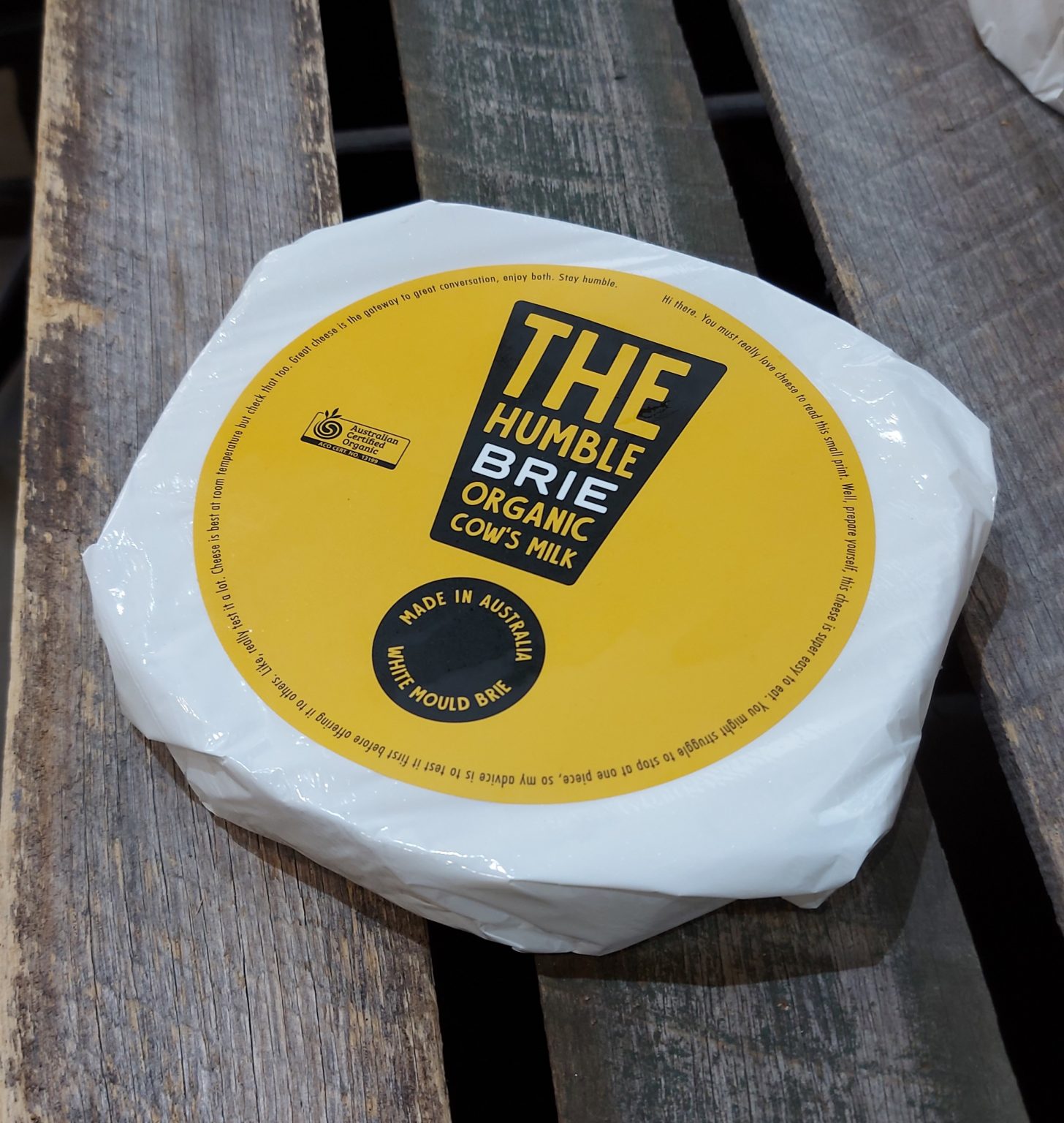 Humble Organic Brie Gippsland Cheese