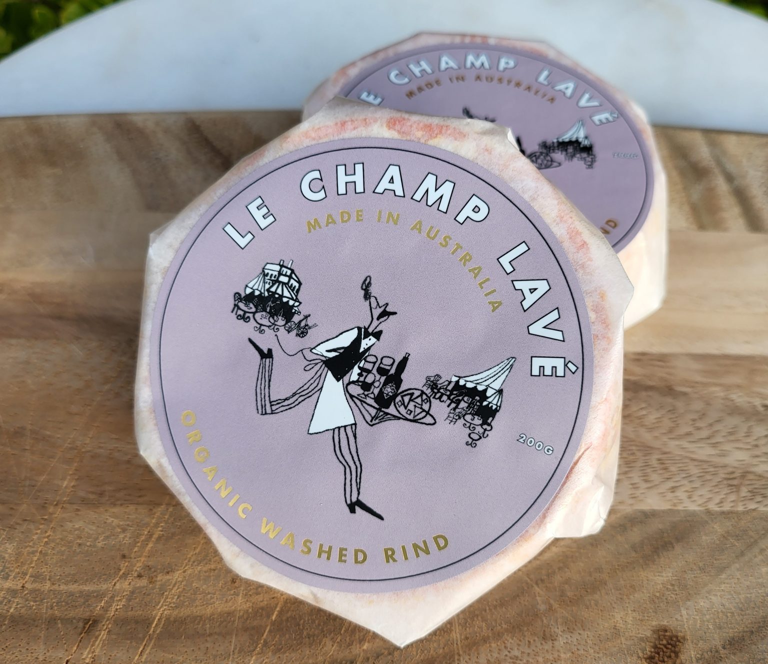 Waheed Rind 2 Le Champ Organic Washed Rind 200g - Gippsland Cheese