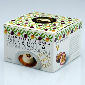 Panna Cotta with Mango & Passionfruit Coulis 145g